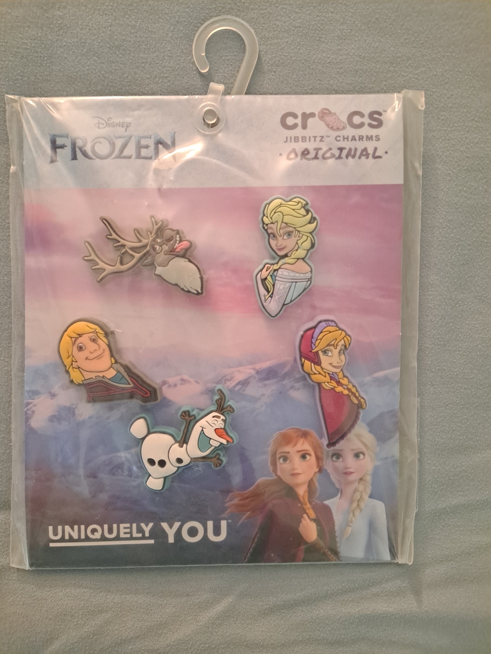 CROCS Disney Frozen Jibbitz Charm Set - Pastel Pink & Blue